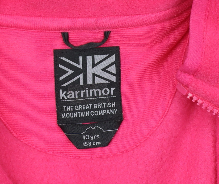 Karrimor Girls Pink Fleece Jacket 13 Years
