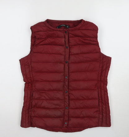 Womens UK Size 8 Mango Red Puffer Jacket