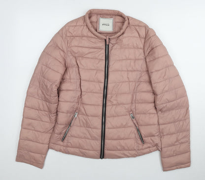 Womens UK Size M Pimkie Pink Puffer Jacket