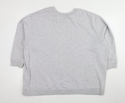 Back view of Harvard Grey unisex sweatshirt, size 22, casual pullover