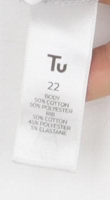 Brand and care label for Harvard Grey unisex sweatshirt, size 22, casual pullover