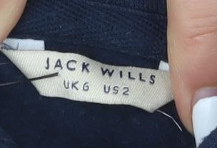 Womens UK Size 6 Jack Wills Blue Pullover Hoodie