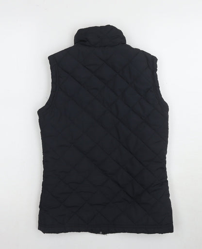 Denim Co. Women's Black Quilted Waistcoat Size 10