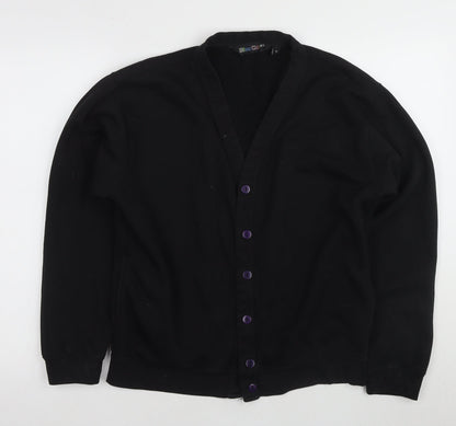 Miss Chief Women's Black V-Neck Cardigan - Medium