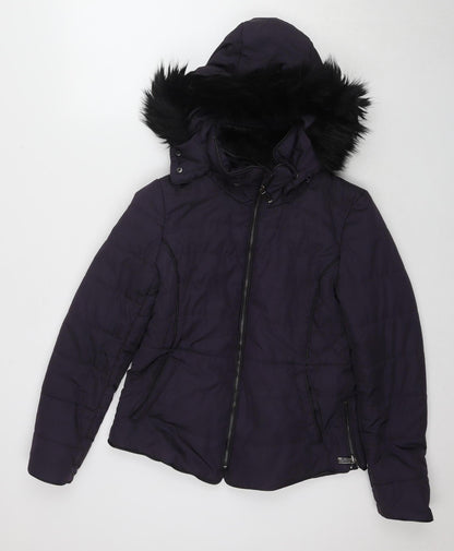 RJR John Rocha Women’s Purple Puffer Jacket Size 10