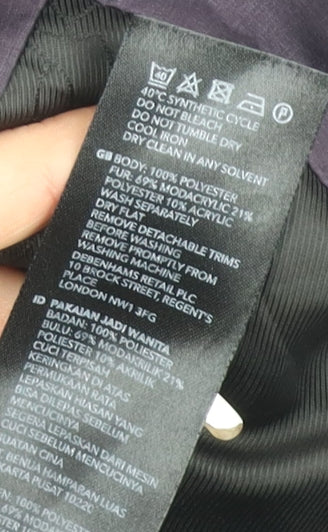 RJR John Rocha Women’s Purple Puffer Jacket Size 10