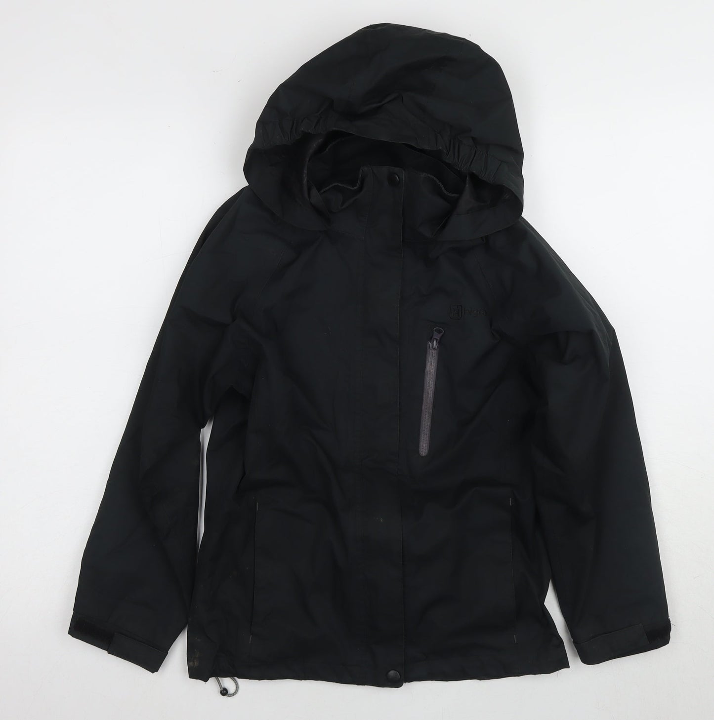 Hi Gear Boys Black Parka Jacket 9-10 Years Hooded Waterproof