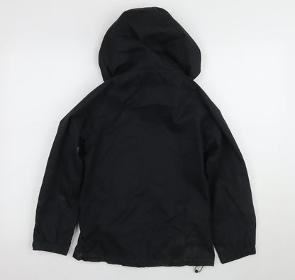 Hi Gear Boys Black Parka Jacket 9-10 Years Hooded Waterproof