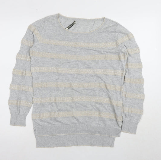 Womens UK Size M Oasis Grey Pullover Jumper