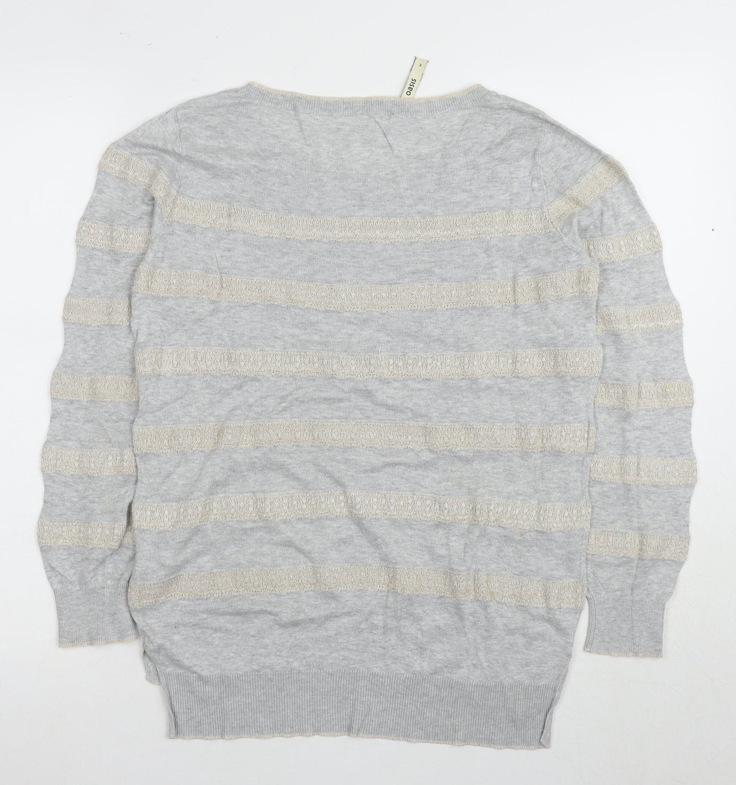 Womens UK Size M Oasis Grey Pullover Jumper