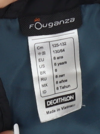 Decathlon Boys Black Bodywarmer 8 Years Sleeveless Jacket