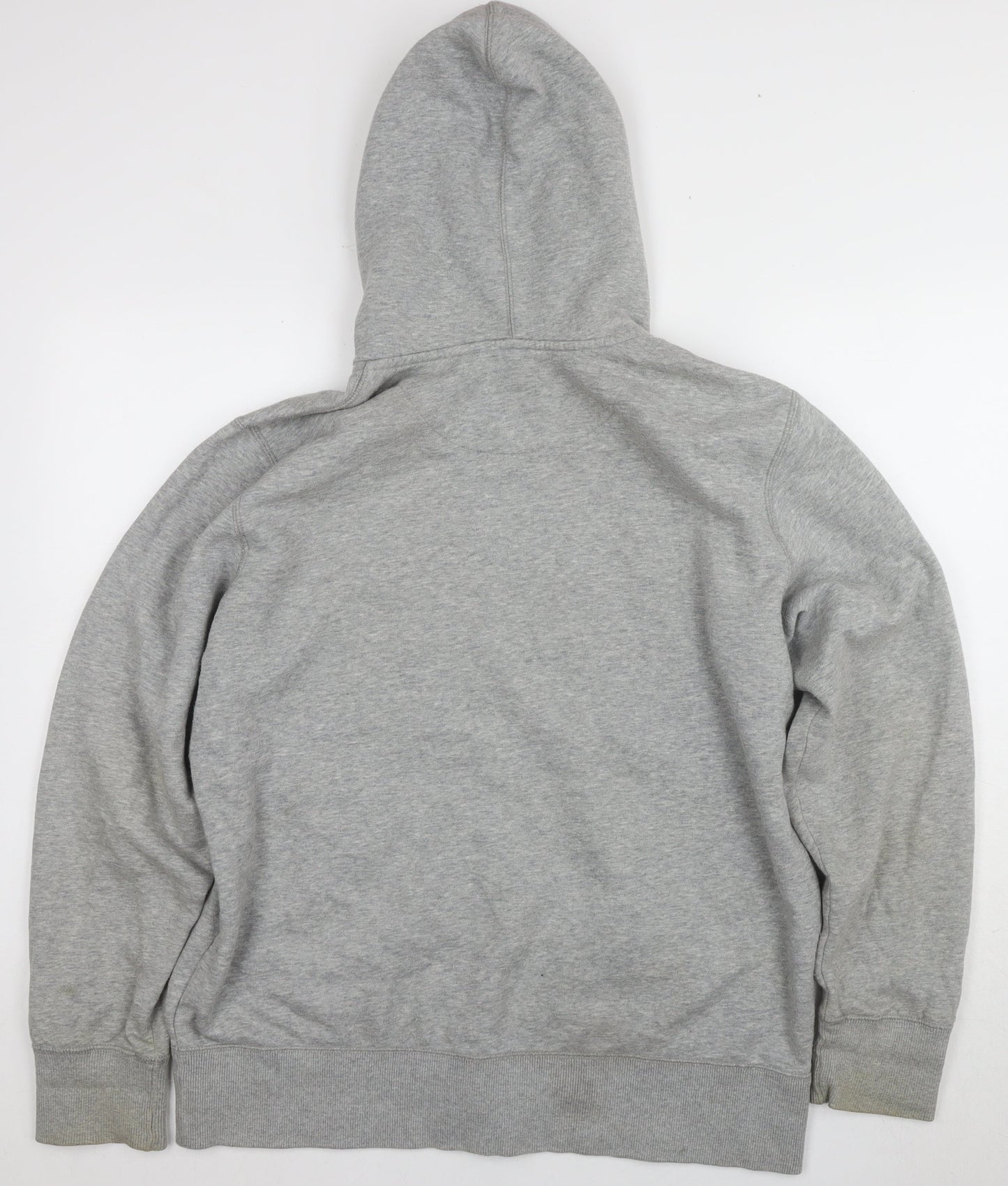 Mens UK Size 7XL Nike Grey Full Zip Hoodie