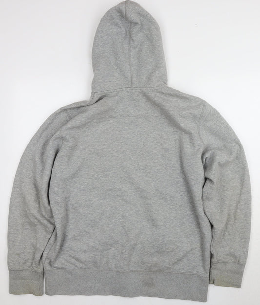 Mens UK Size 7XL Nike Grey Full Zip Hoodie