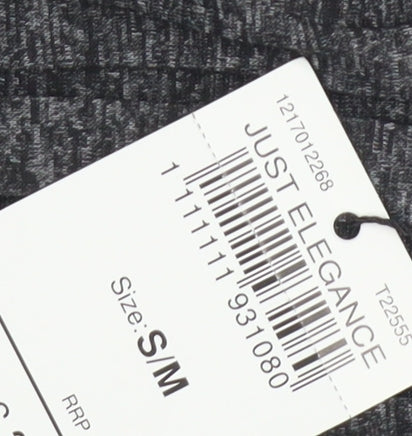 Just Elegance Grey Wide-Leg Trousers S/M Women's Relaxed