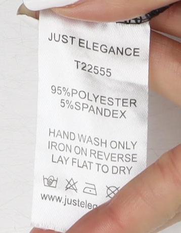 Just Elegance Grey Wide-Leg Trousers S/M Women's Relaxed