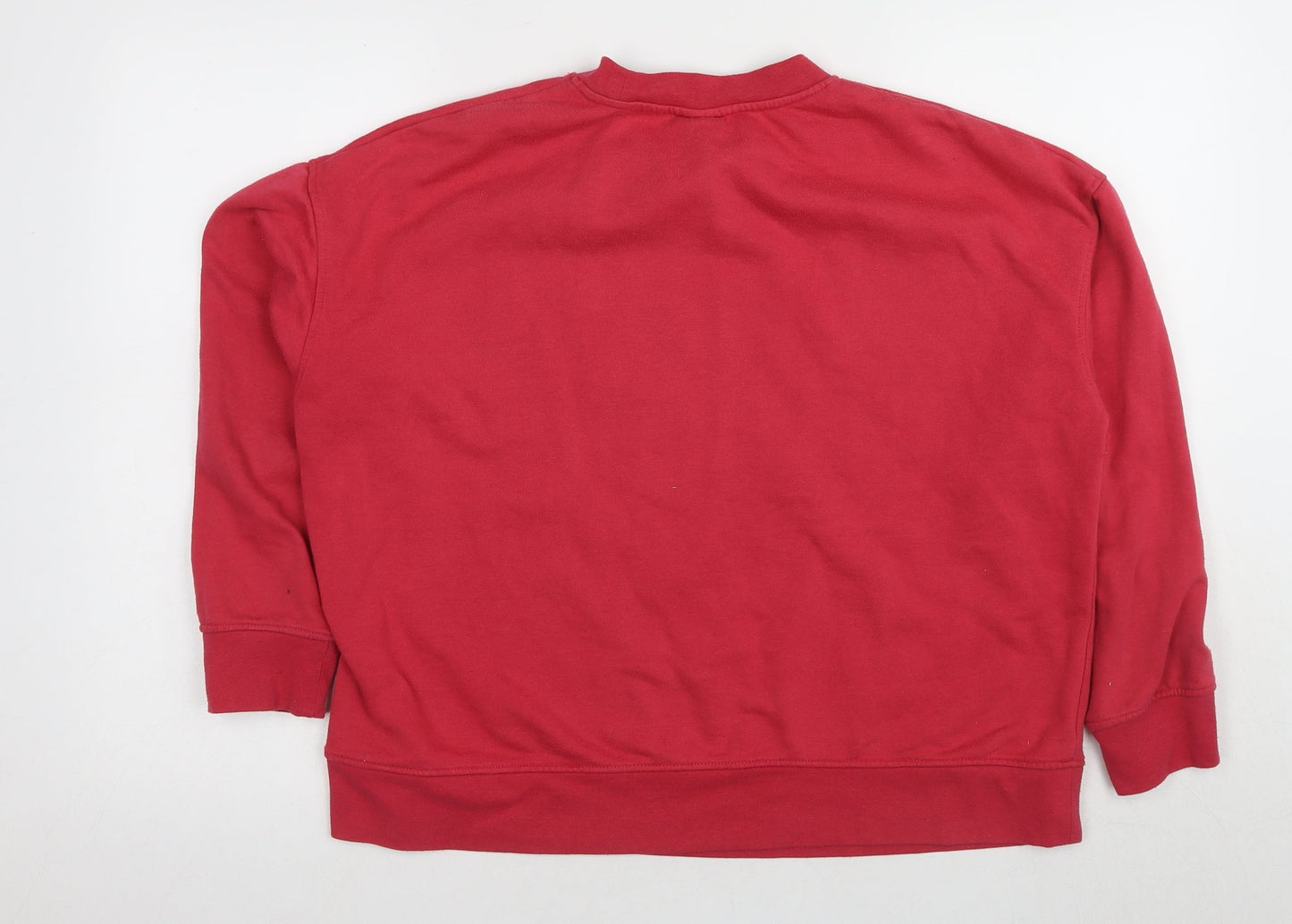 Womens UK Size L Disney Red Pullover Sweatshirt