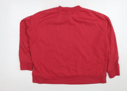 Womens UK Size L Disney Red Pullover Sweatshirt