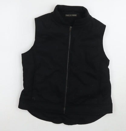 Pied A Terre Women's Black Waistcoat UK 10 Full Zip