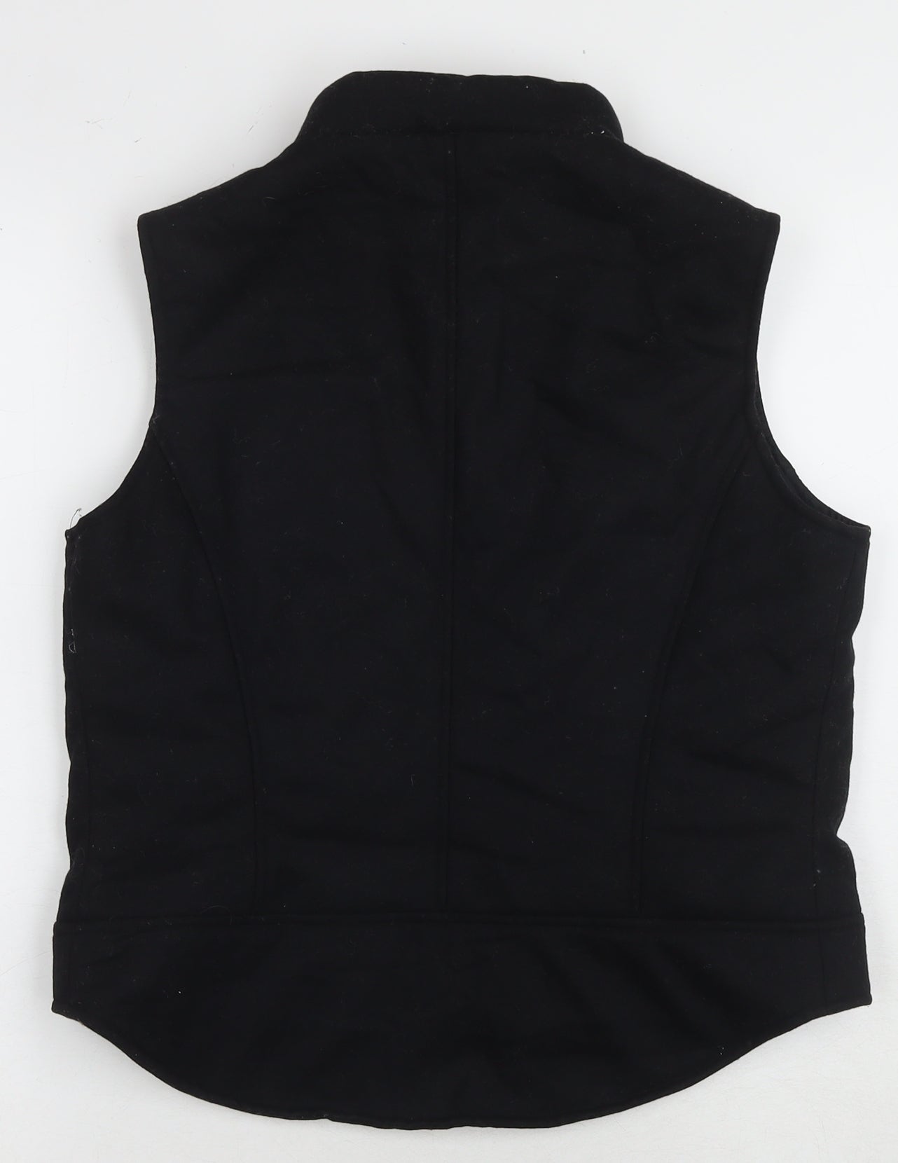 Pied A Terre Women's Black Waistcoat UK 10 Full Zip