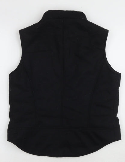 Pied A Terre Women's Black Waistcoat UK 10 Full Zip