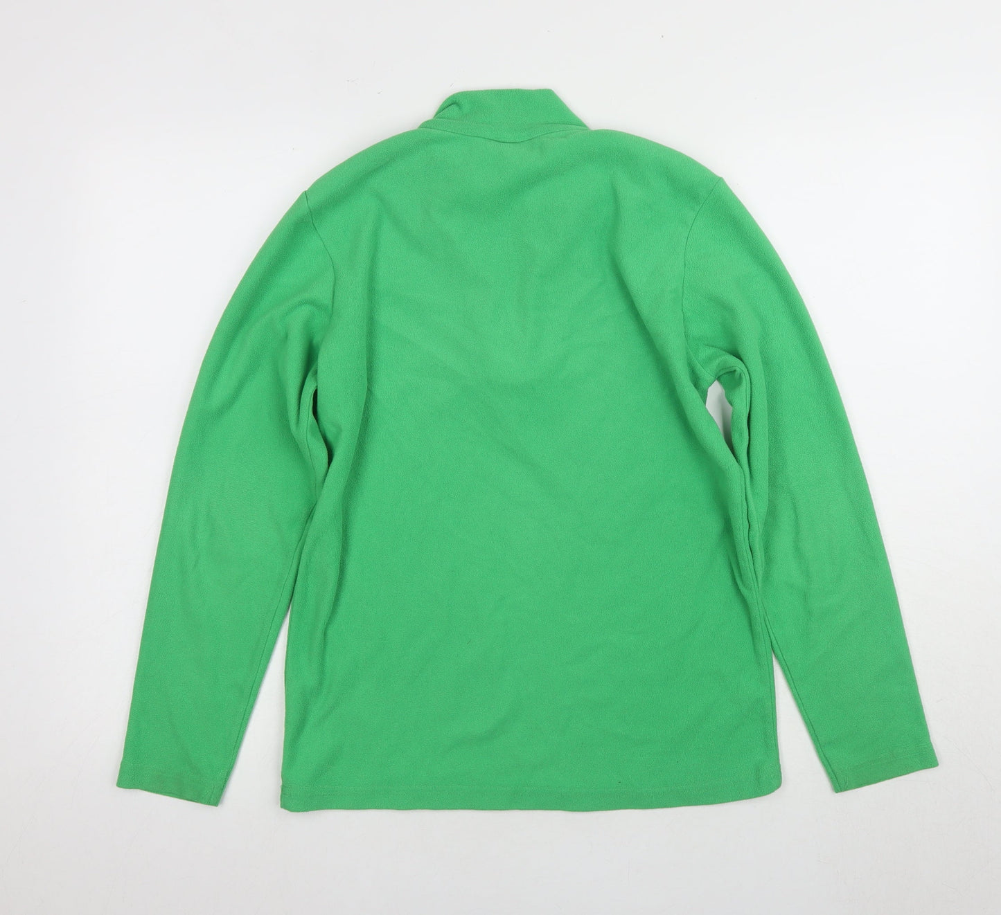 Mountain Warehouse Boys Green Fleece Sweatshirt High Neck 13Y