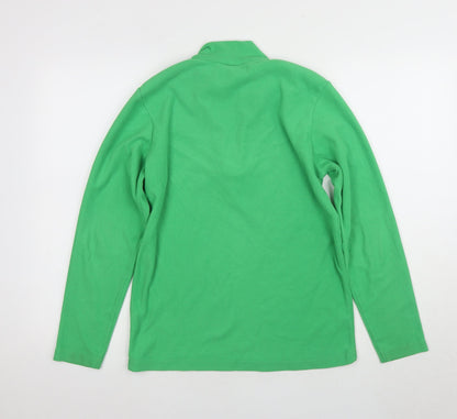 Mountain Warehouse Boys Green Fleece Sweatshirt High Neck 13Y