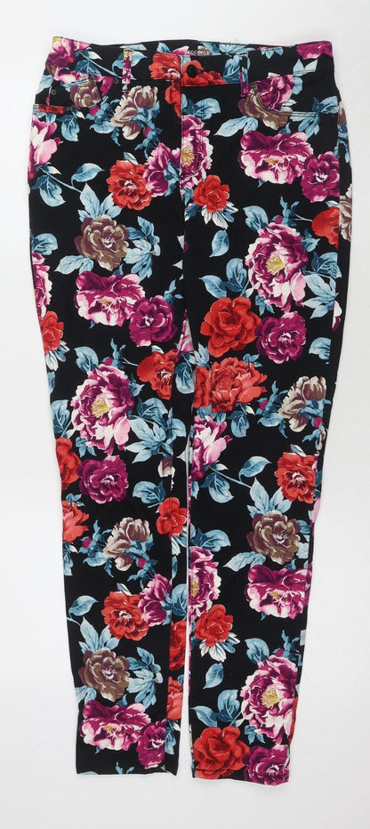 Chico's Women's Multicoloured Floral Jeggings Size 10