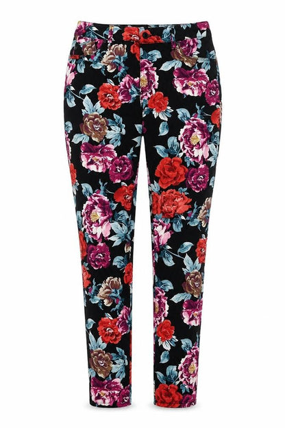 Chico's Women's Multicoloured Floral Jeggings Size 10