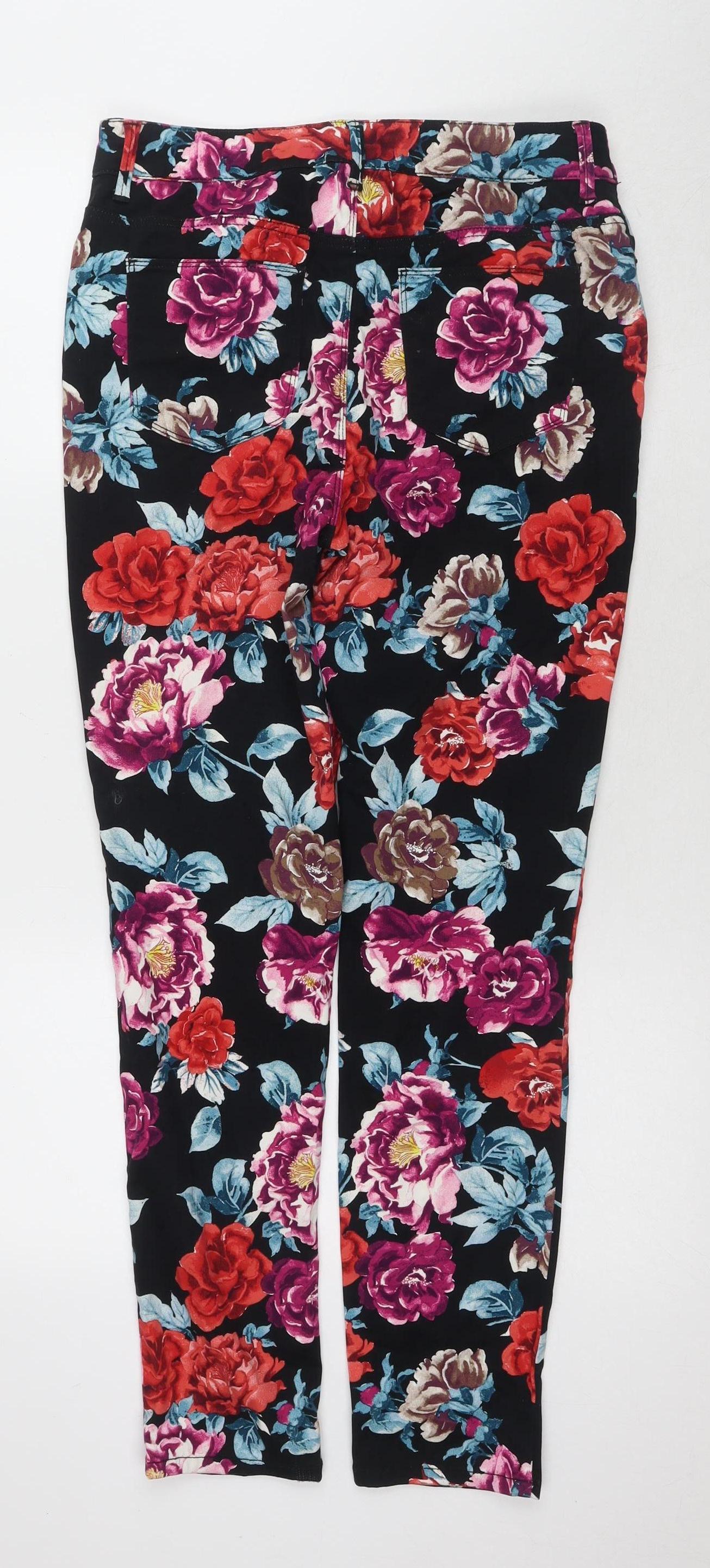 Chico's Women's Multicoloured Floral Jeggings Size 10