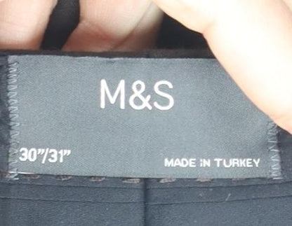 Marks and Spencer Men's Black Trousers Size M