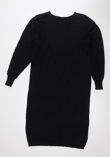 Darian Women's Black Acrylic Long Sleeve Dress