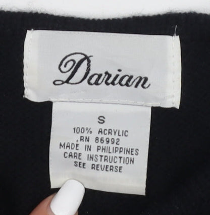 Darian Women's Black Acrylic Long Sleeve Dress