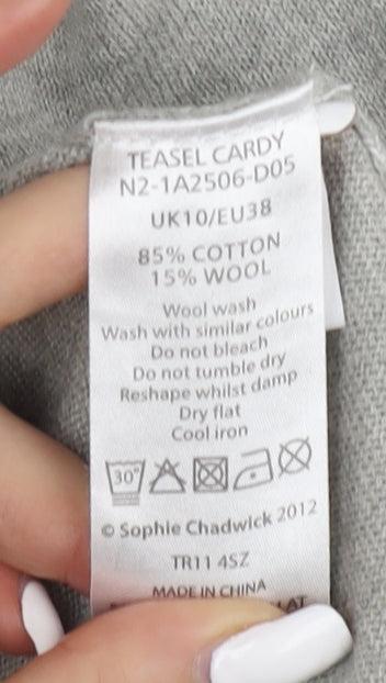 Sophie Chadwick Women's Grey Cardigan Size 10
