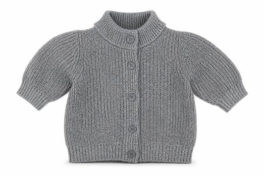 GAP Unisex Baby Grey Cardigan, 6-9 Months, Cotton Knit
