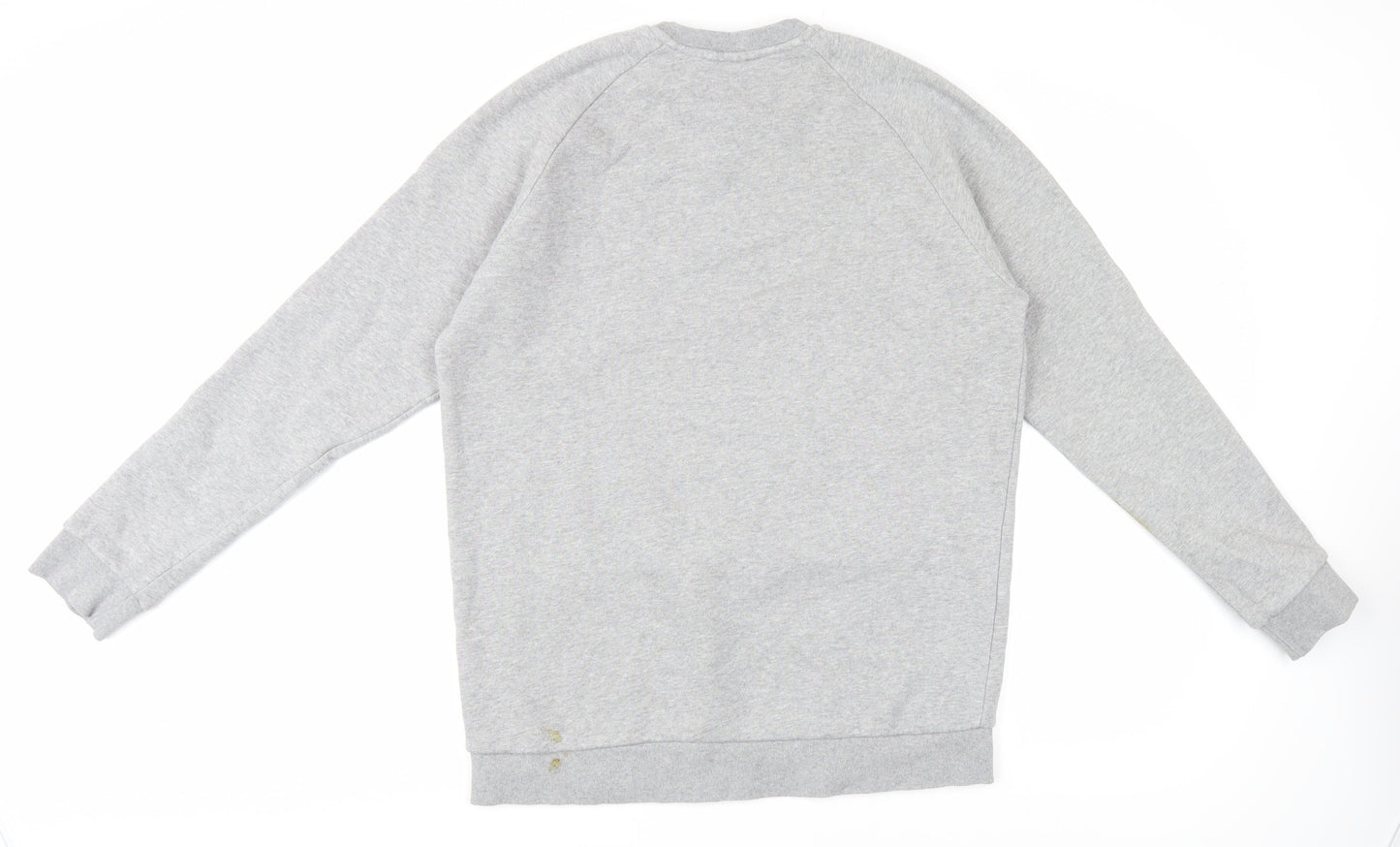 Adidas Men's Grey Pullover Jumper M Crew Neck Logo