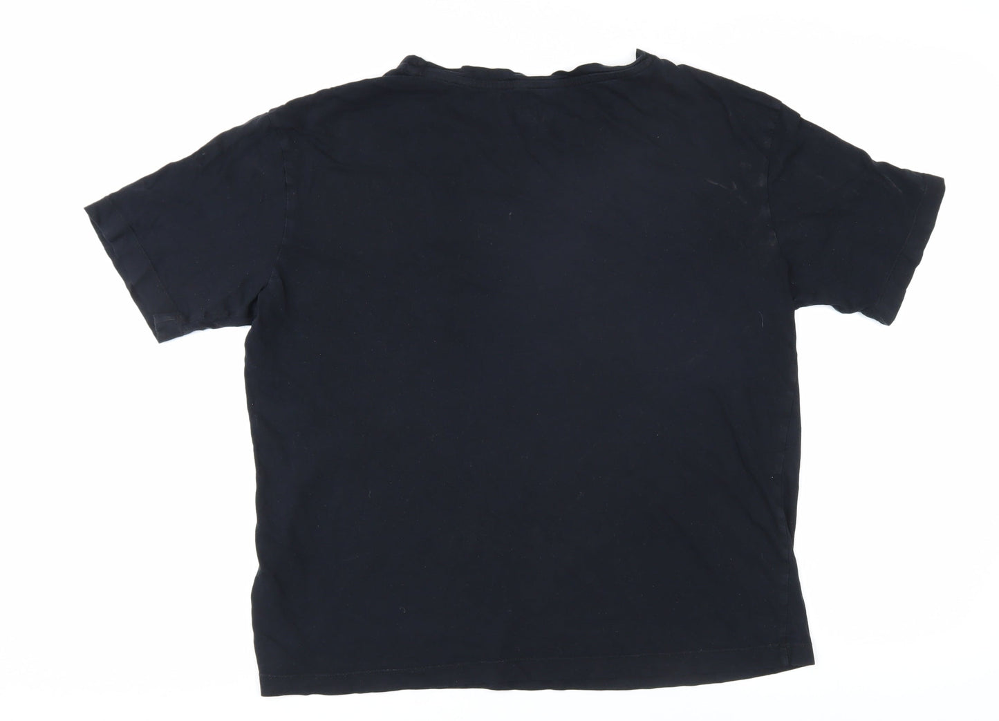 Womens UK Size 8 Marks and Spencer Black Basic T-Shirt