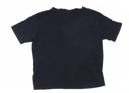 Womens UK Size 8 Marks and Spencer Black Basic T-Shirt