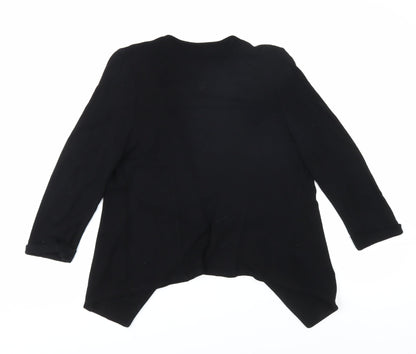 Womens UK Size S Wallis Black Wrap Blouse