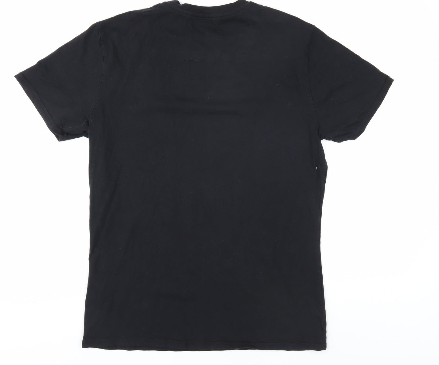 Threadbare Men's Black Crew Neck T-Shirt - Size L