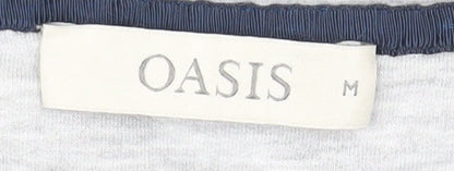 Womens UK Size M Oasis Grey Basic T-Shirt