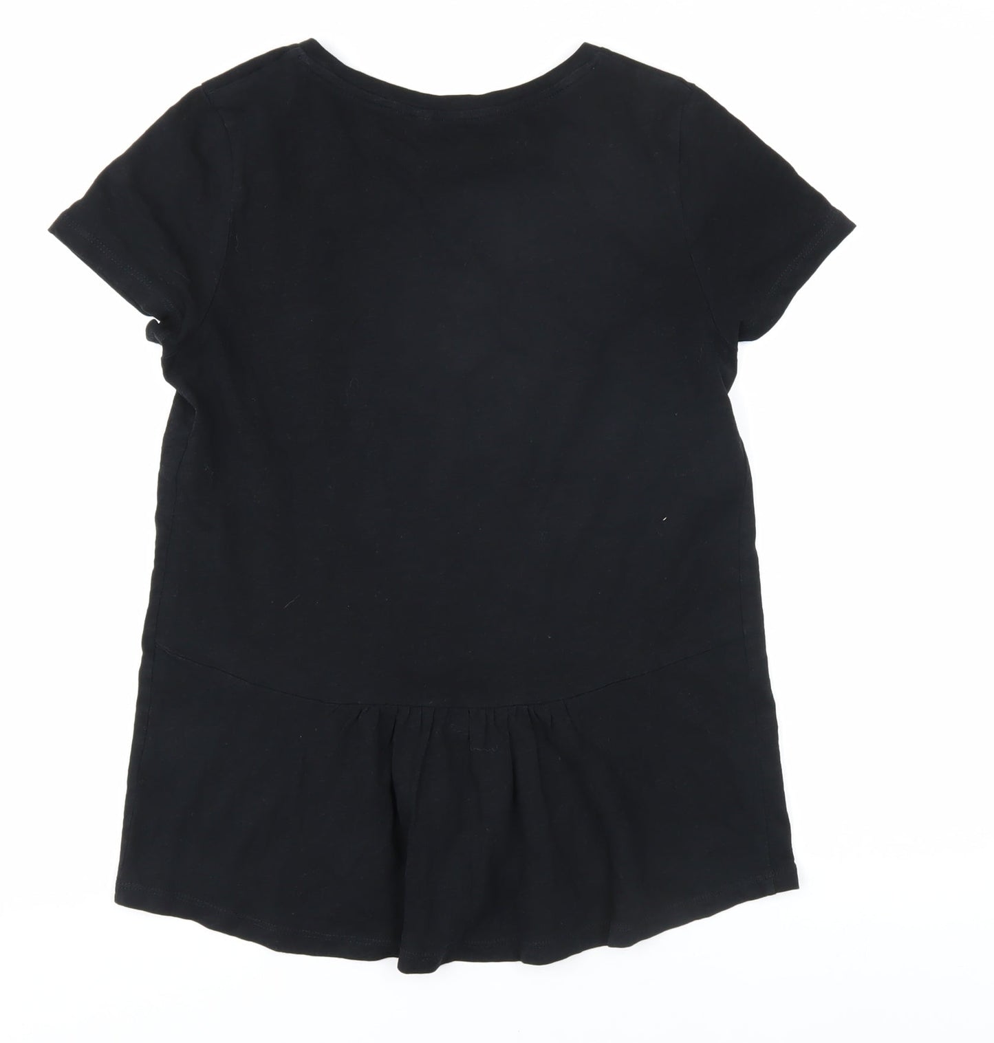 Womens UK Size XS Boden Black Basic T-Shirt