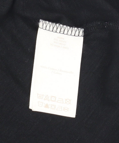 Womens UK Size XS Boden Black Basic T-Shirt