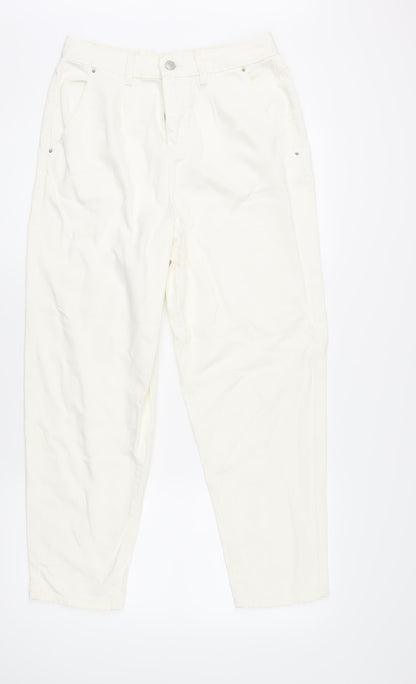 Womens UK Size 6 Urban Bliss Regular Fit Chino Ivory Trousers