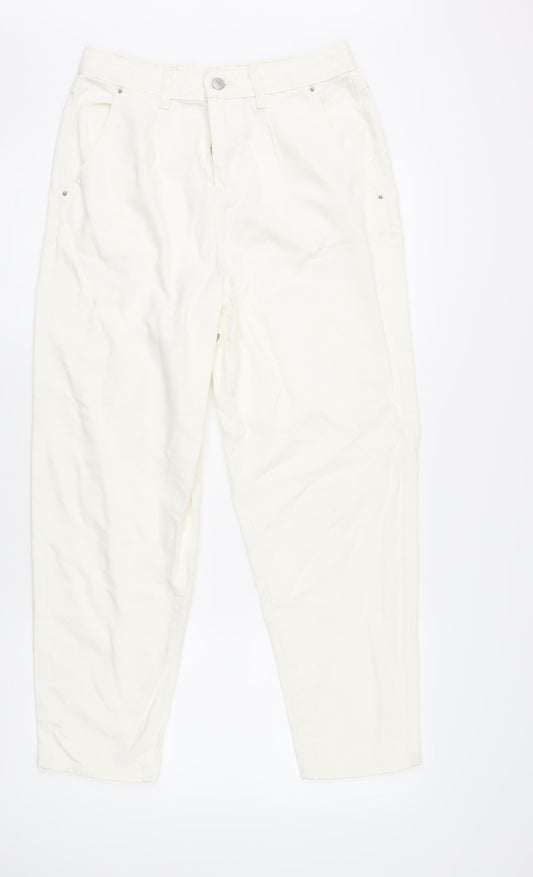 Womens UK Size 6 Urban Bliss Regular Fit Chino Ivory Trousers