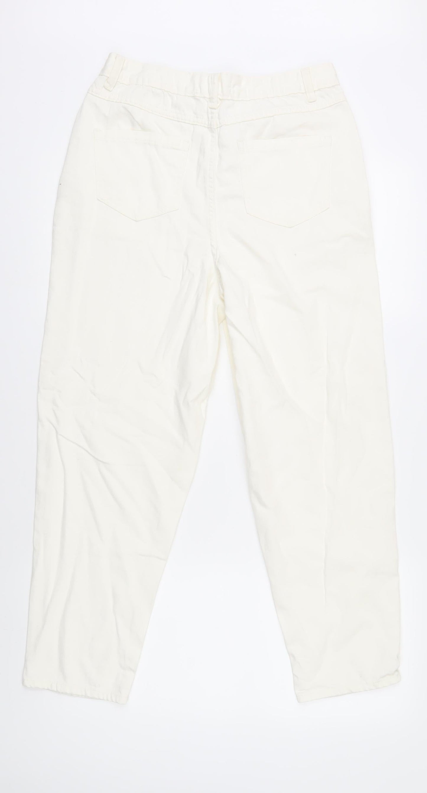 Womens UK Size 6 Urban Bliss Regular Fit Chino Ivory Trousers