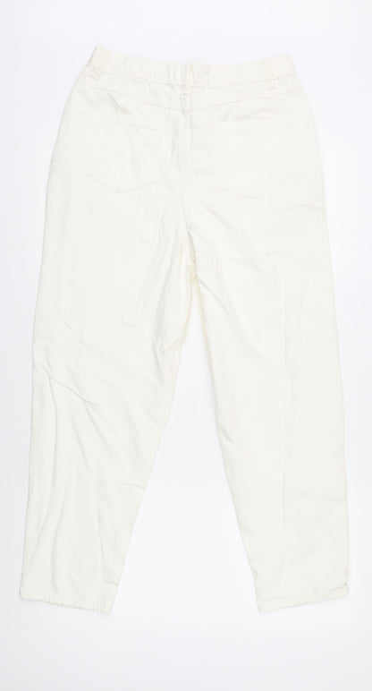 Womens UK Size 6 Urban Bliss Regular Fit Chino Ivory Trousers