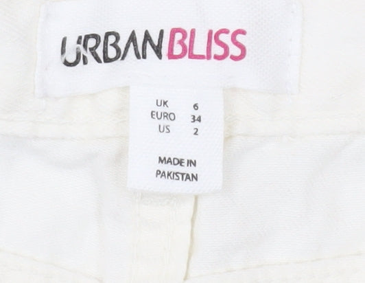 Womens UK Size 6 Urban Bliss Regular Fit Chino Ivory Trousers
