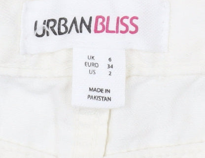 Womens UK Size 6 Urban Bliss Regular Fit Chino Ivory Trousers