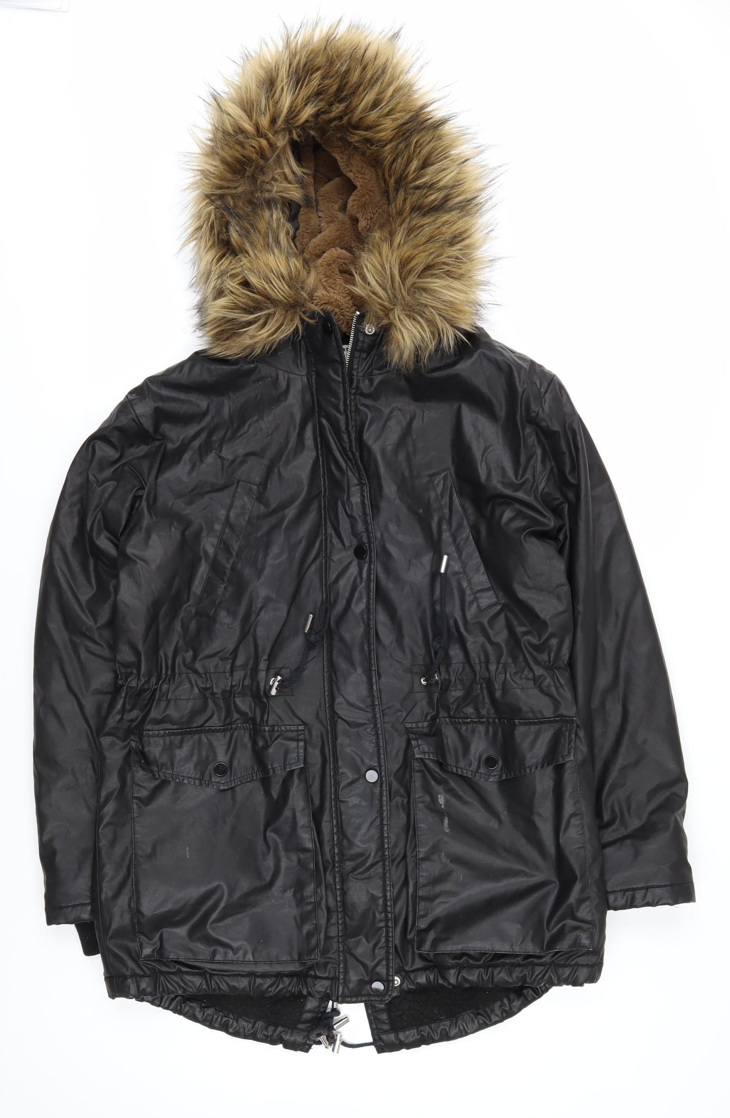 Womens UK Size M Whistles Black Parka Coat