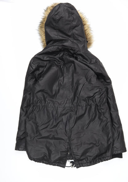 Womens UK Size M Whistles Black Parka Coat
